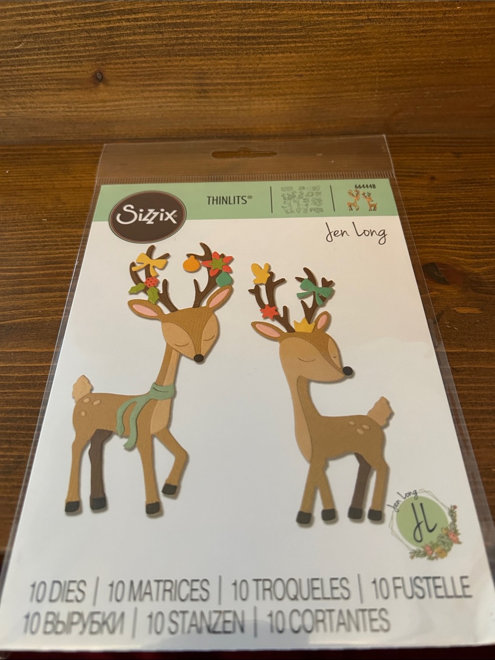 Sizzix Thinlits Deer holiday festive Die Cut Set — NEW